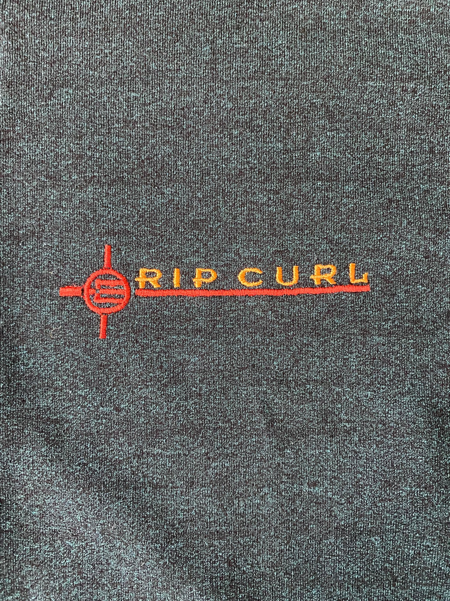 Pull vintage Rip Curl, bleu canard, S légèrement oversize