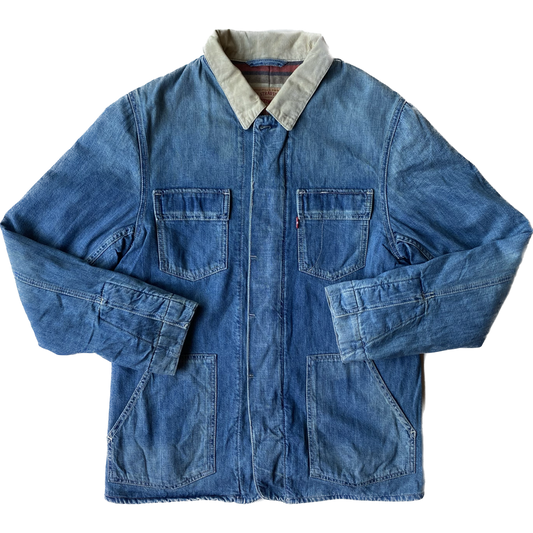 ✅ Veste en jean vintage Levi's, bleu clair / beige, M