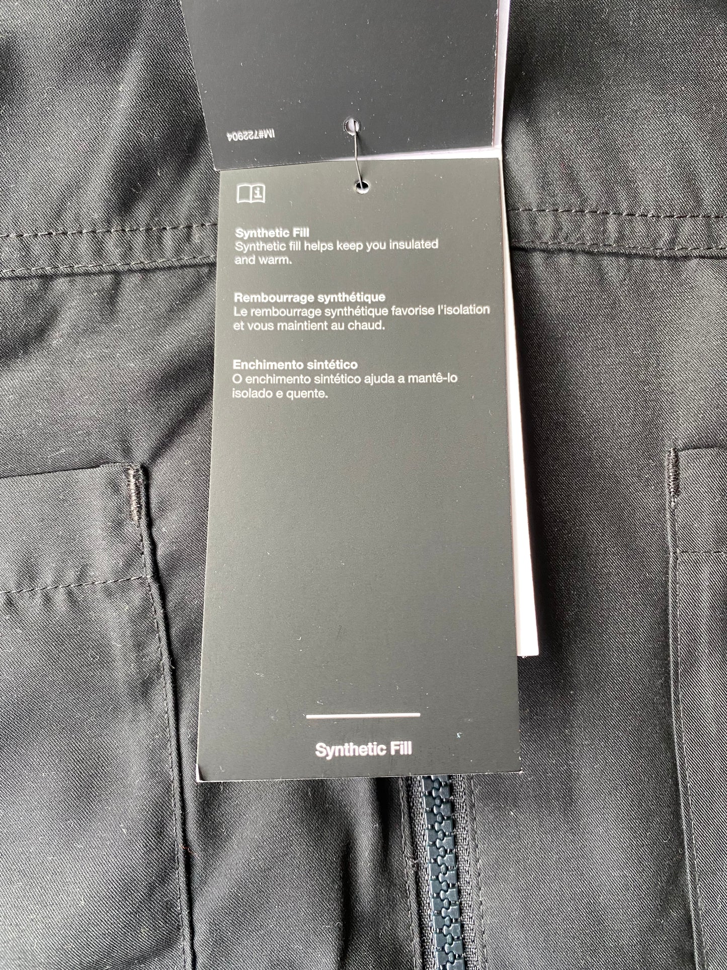 Veste col fourrure Nike, noir, S légèrement oversize