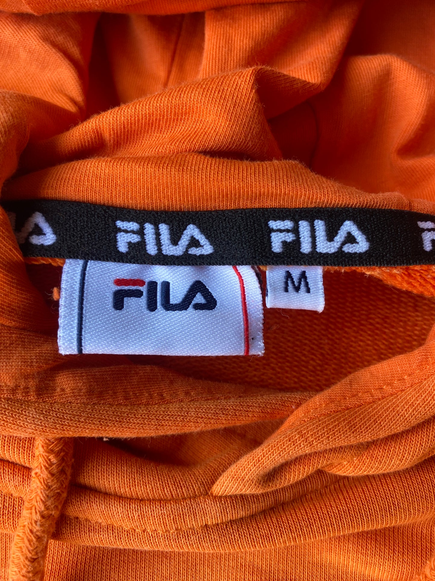 Pull à capuche File, orange, M