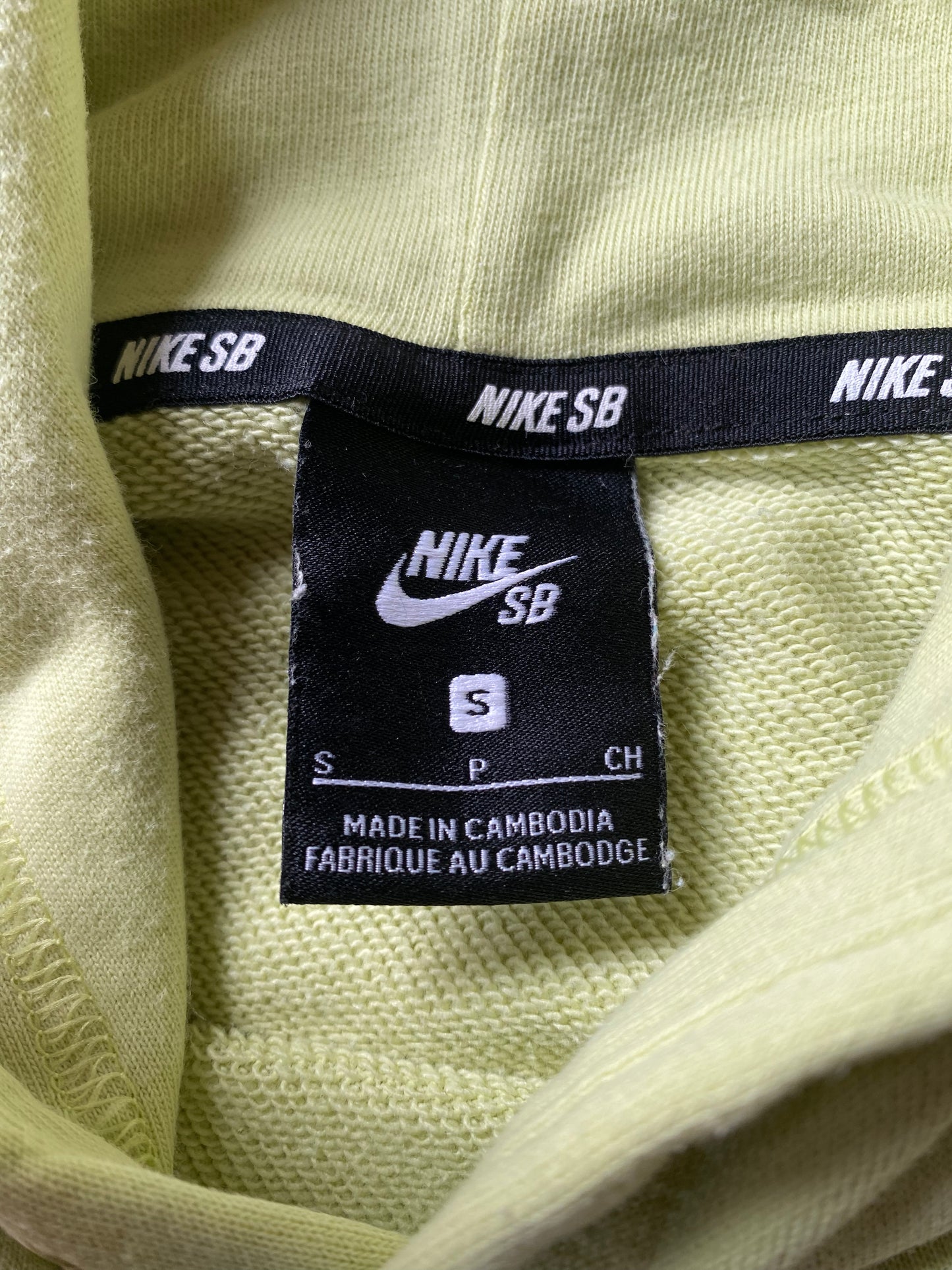 Hoodie Nike SB, vert pâle, S oversize