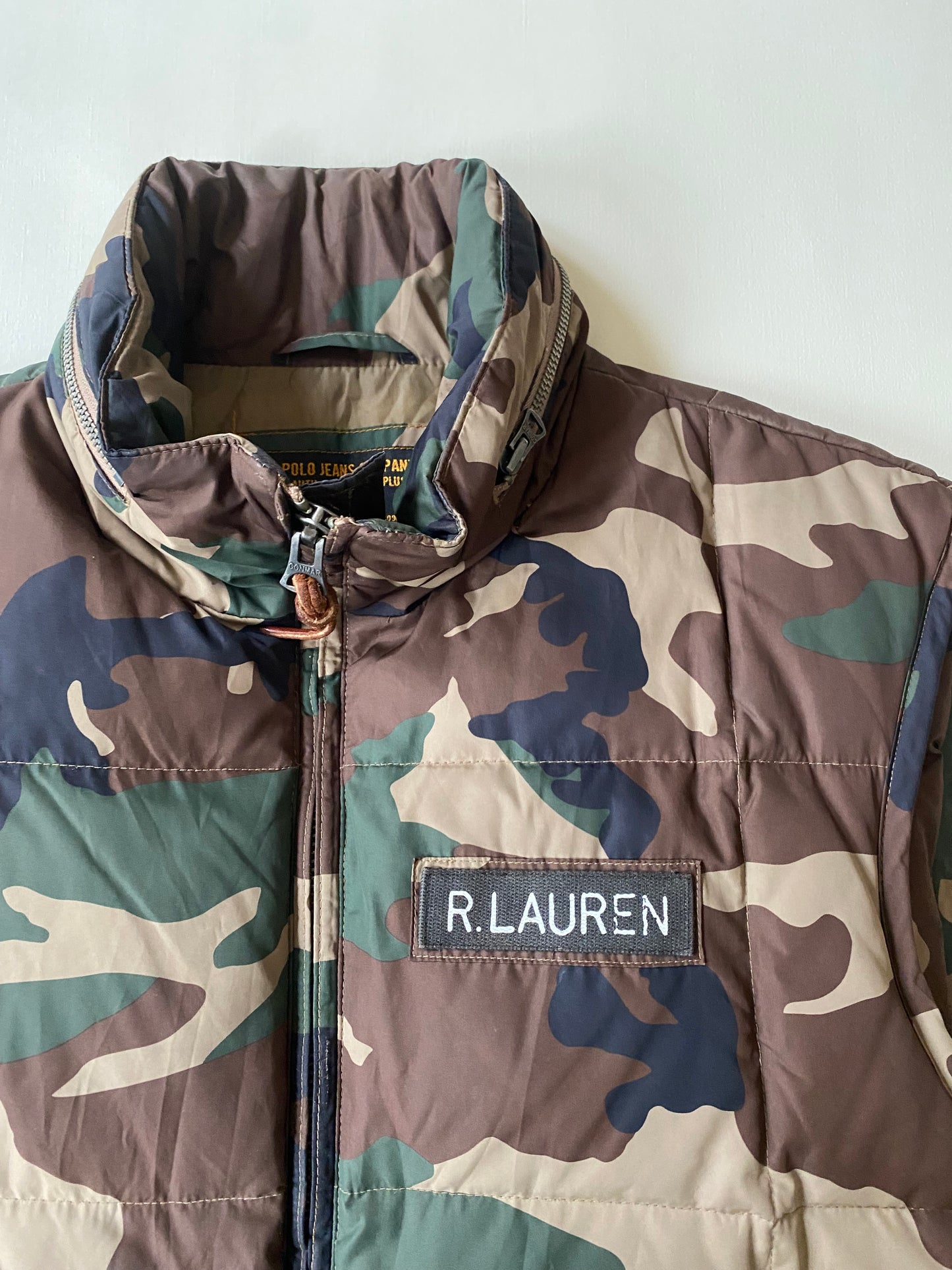 Doudoune sans manches Ralph Lauren, motifs kamo, L