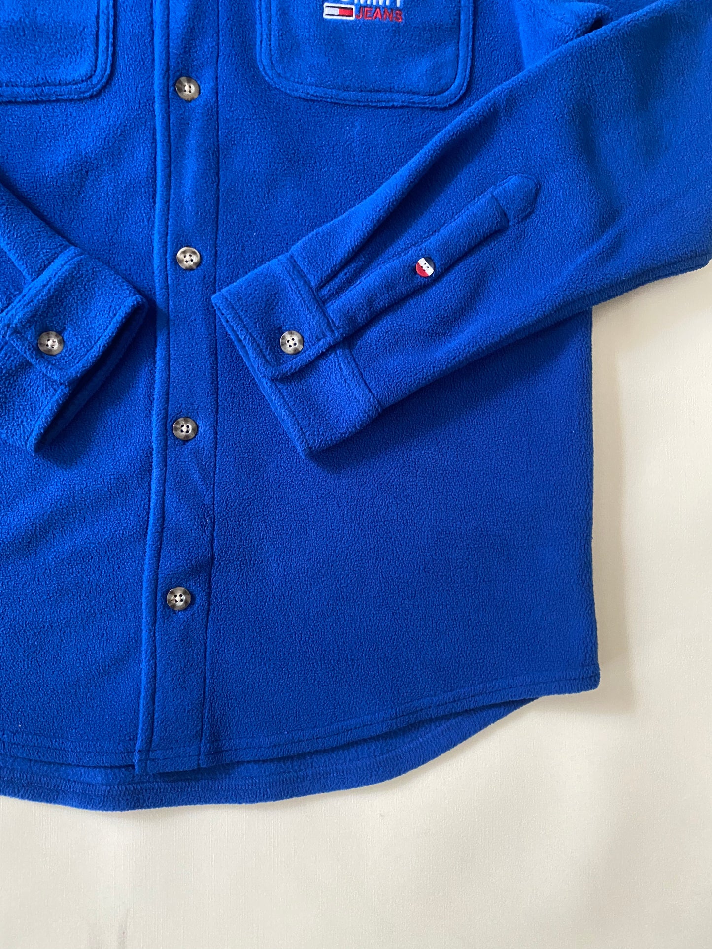 Veste chemise polaire Tommy Hilfiger, bleu, S / M