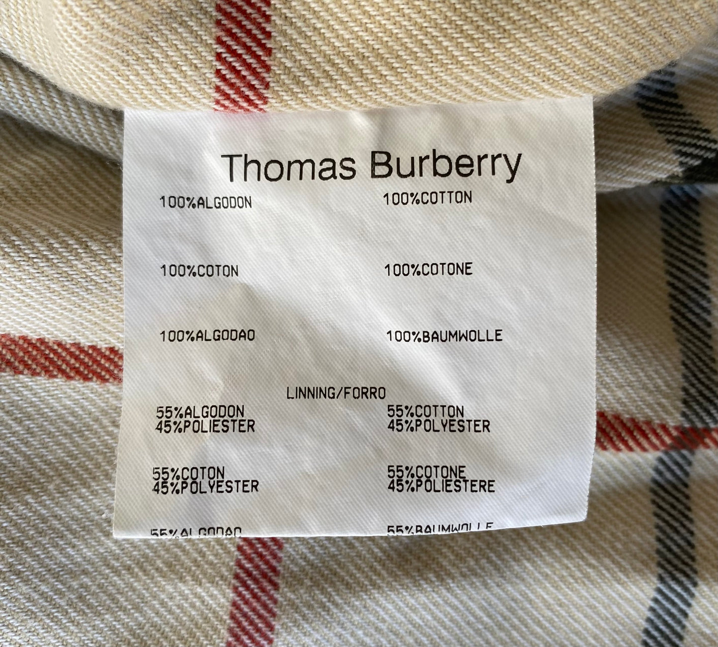 Blouson velours côtelé Burberry, beige, L/XL