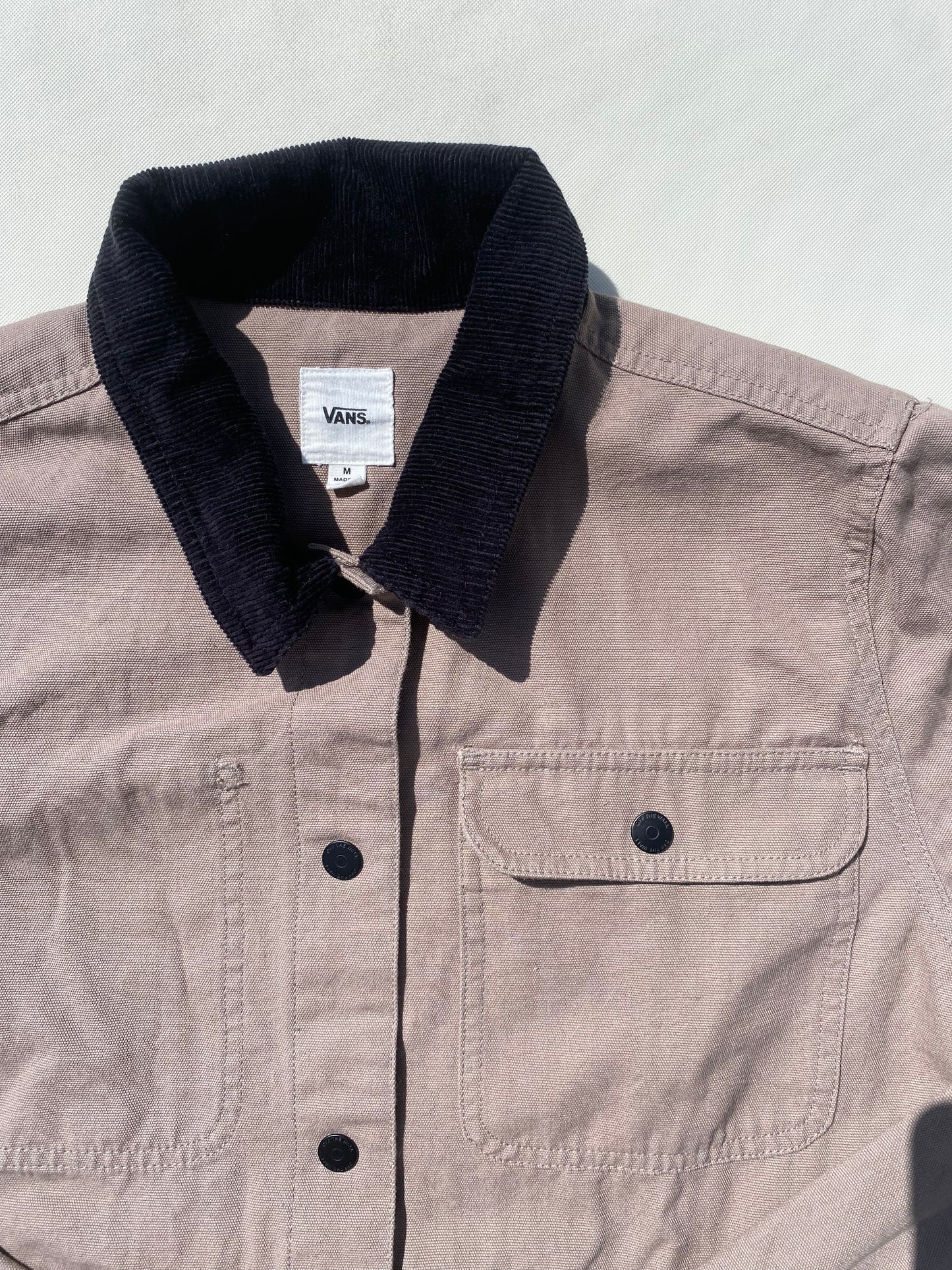 ✅ Veste jean Vans, marron, M