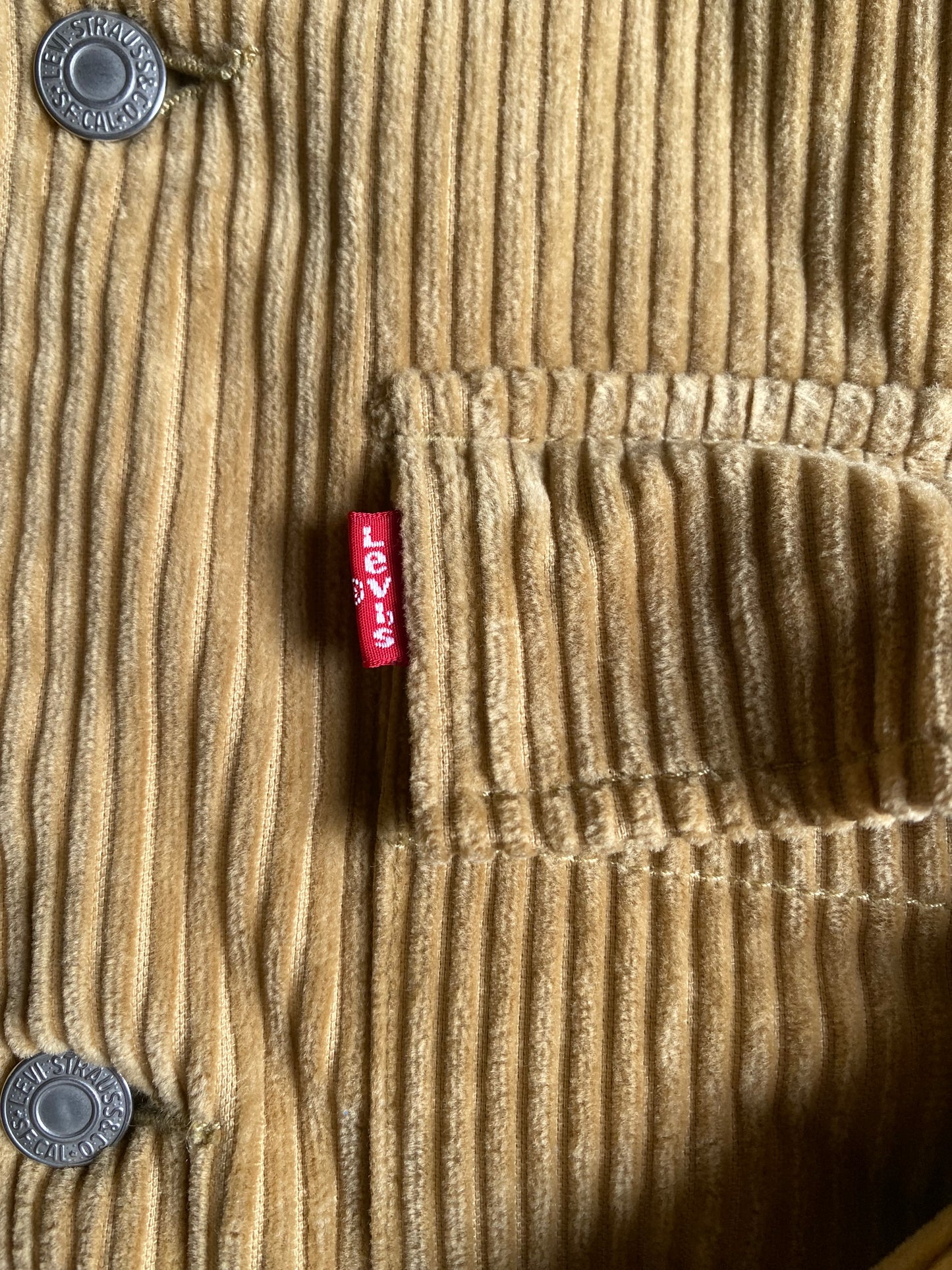 Veste velours côtelé Levi's, marron clair, M