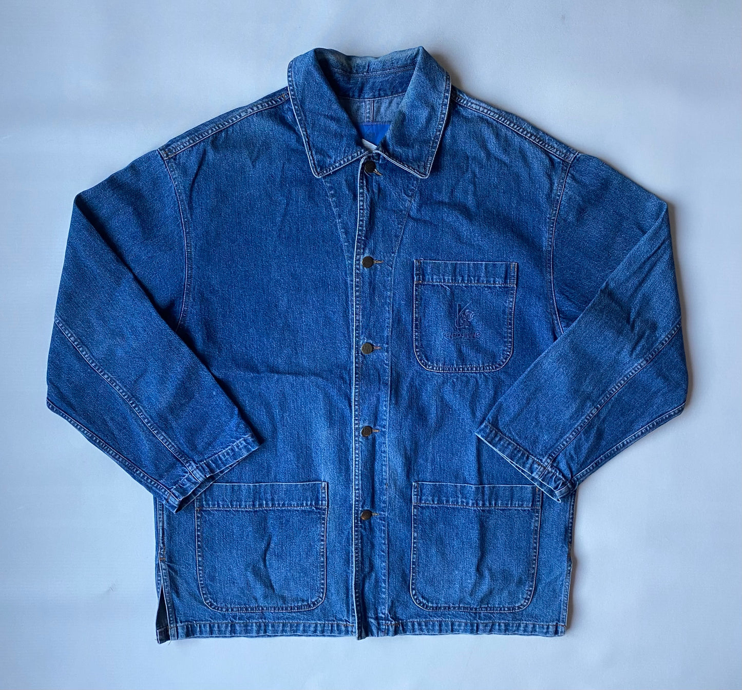 ✅ Veste jean vintage Kenzo, bleu, XL