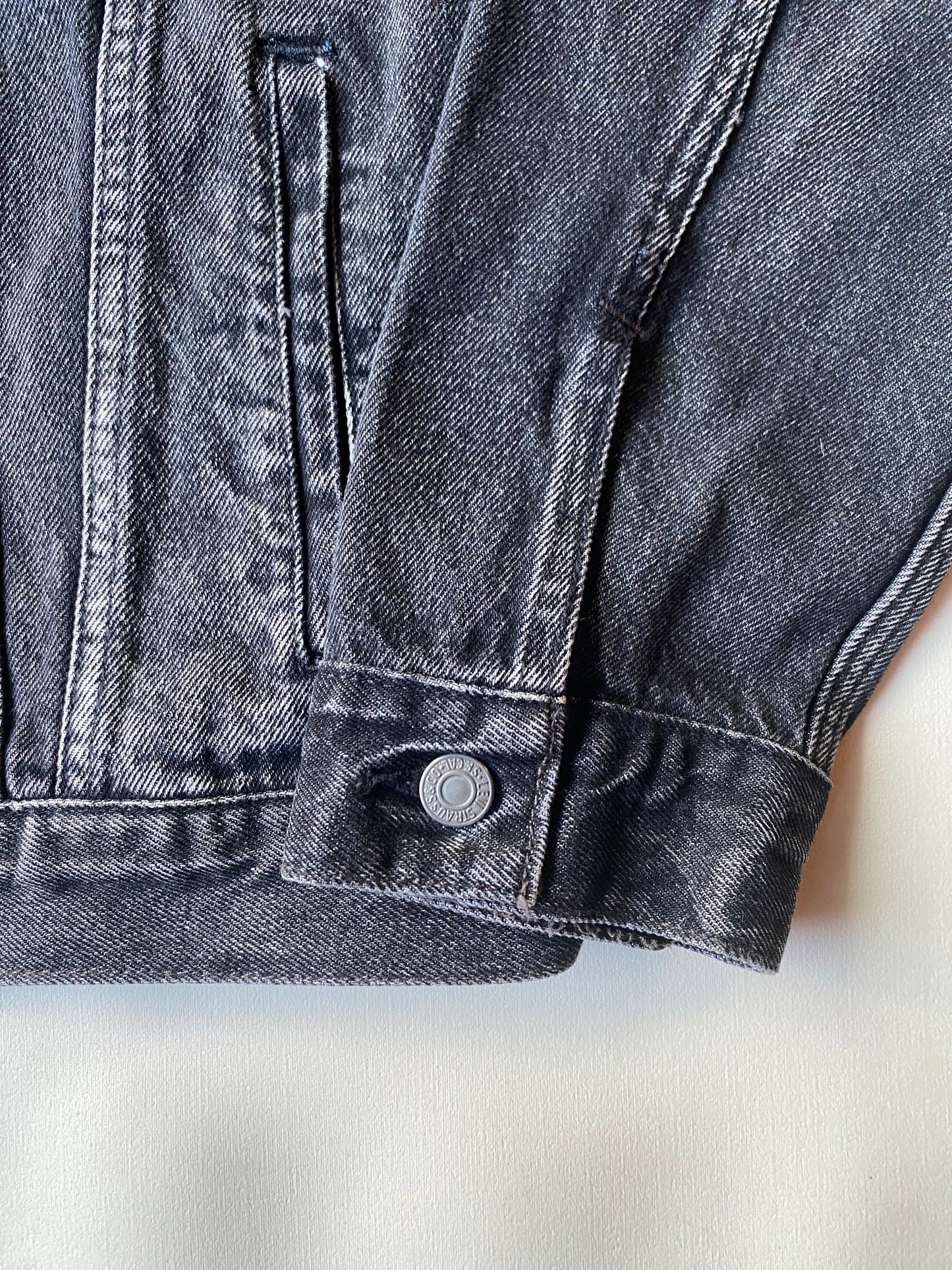 Veste jean Levi's, noir et gris, L légèrement oversize