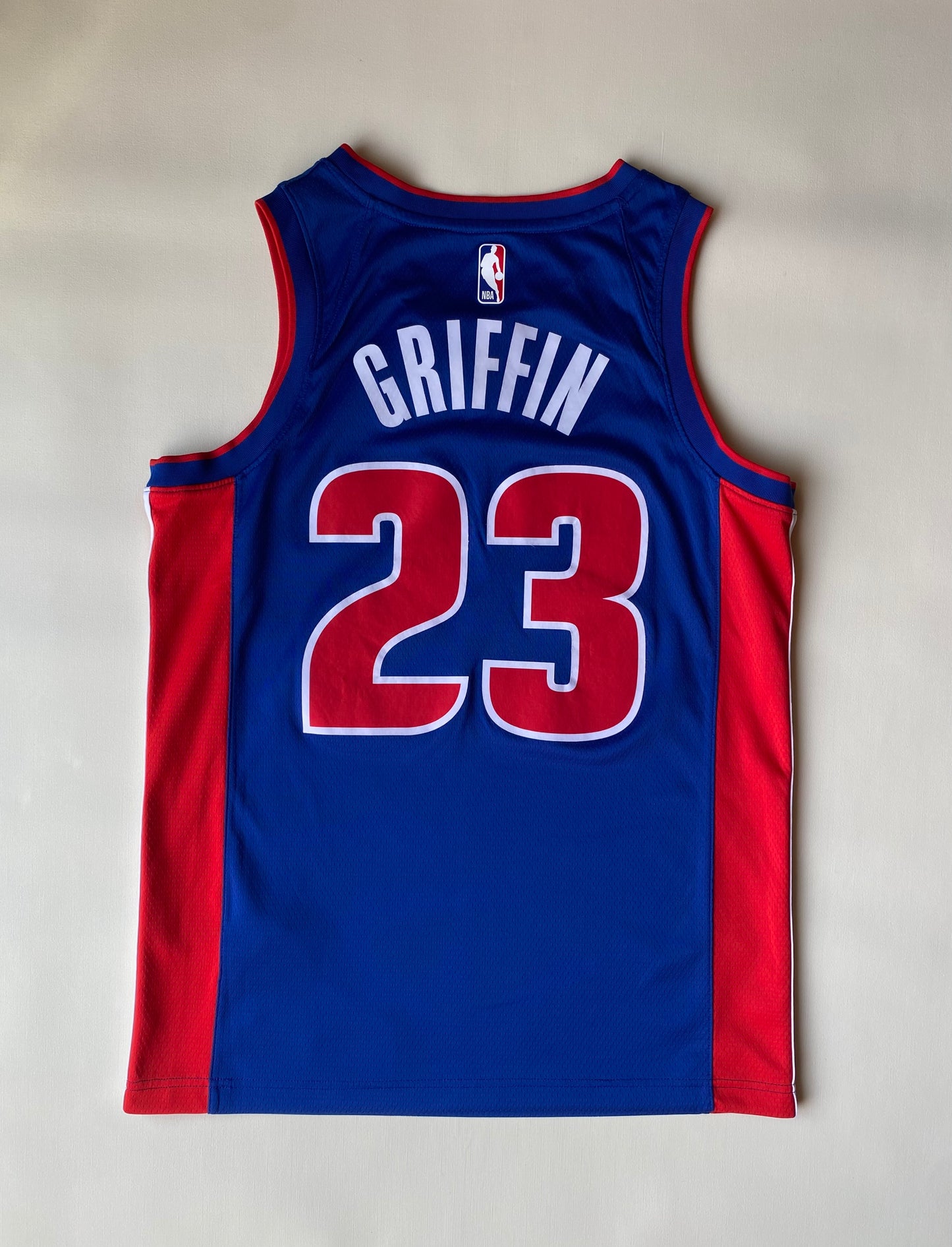 Maillot de basket Nike, Detroit Pistons, Griffin, Rouge/bleu, M