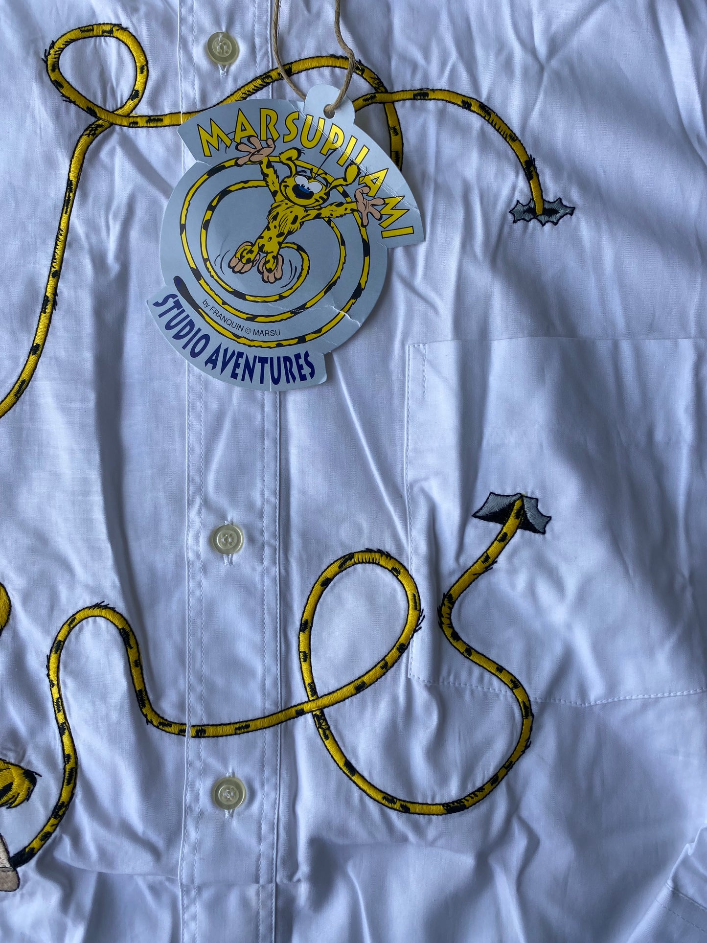 ✅ Chemise collector Marsupilami, blanc, L