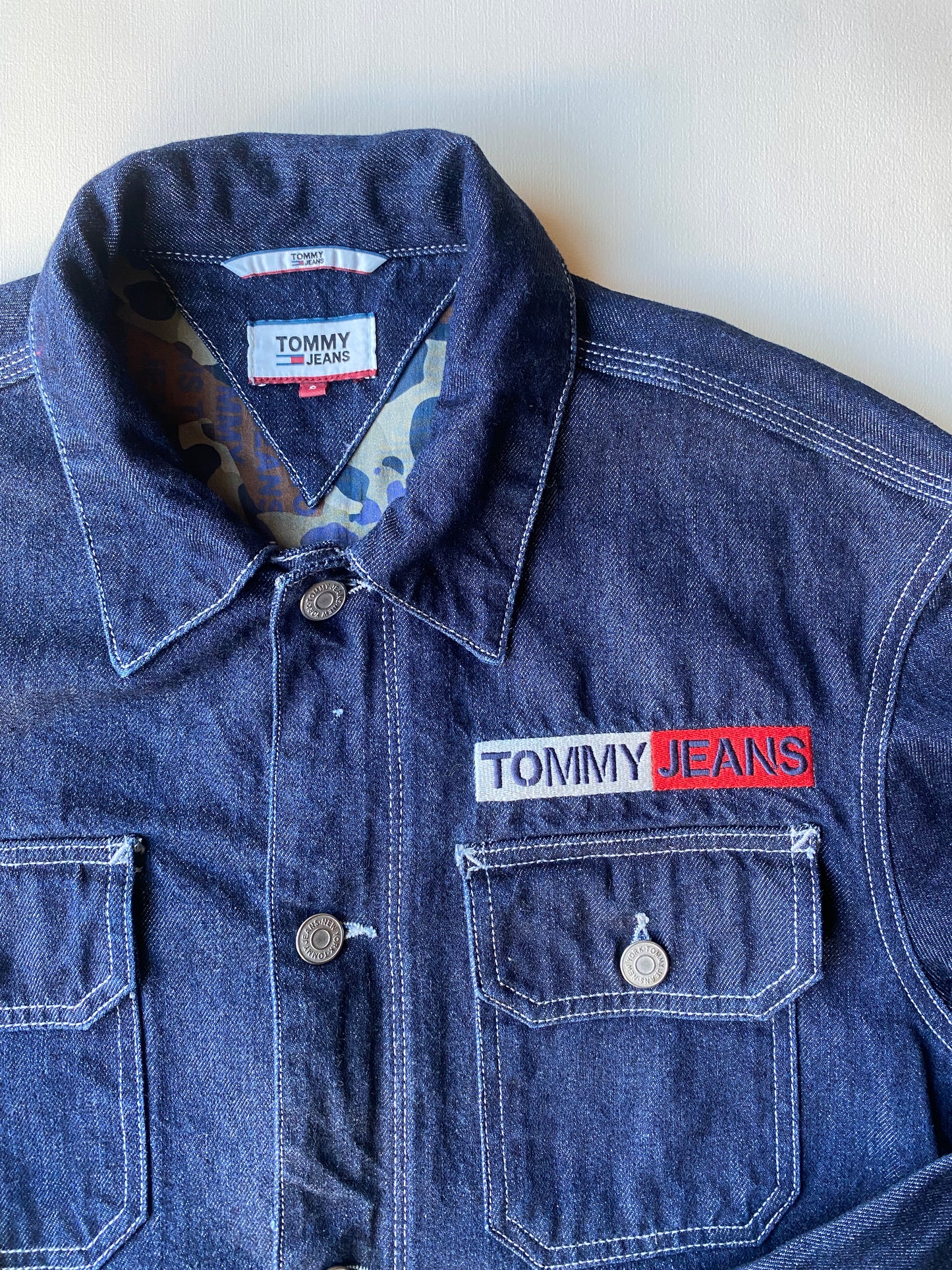 Veste jean Tommy Hilfiger, bleu marine, S oversize