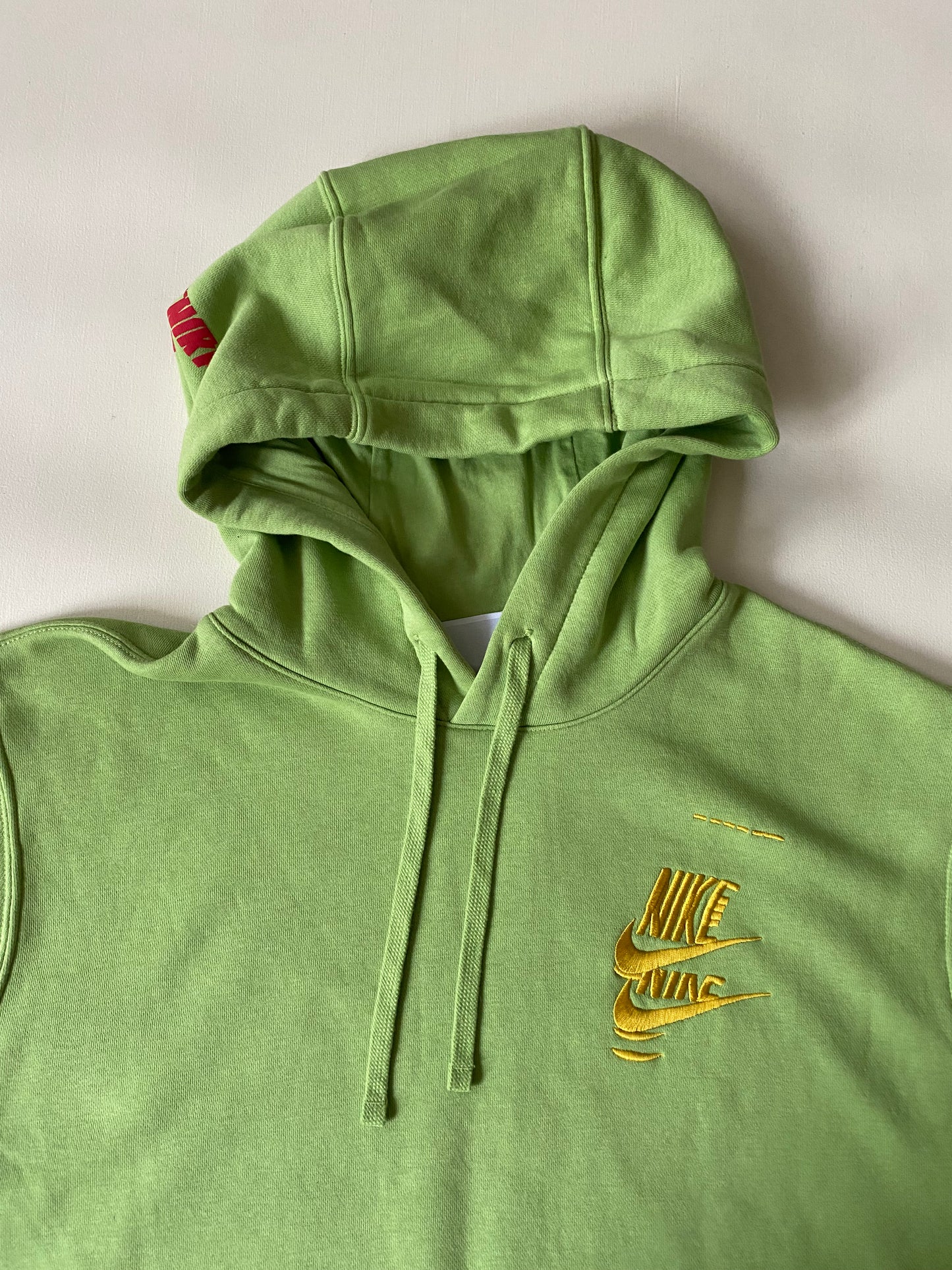 Pull à capuche Nike, vert anis, XL oversize