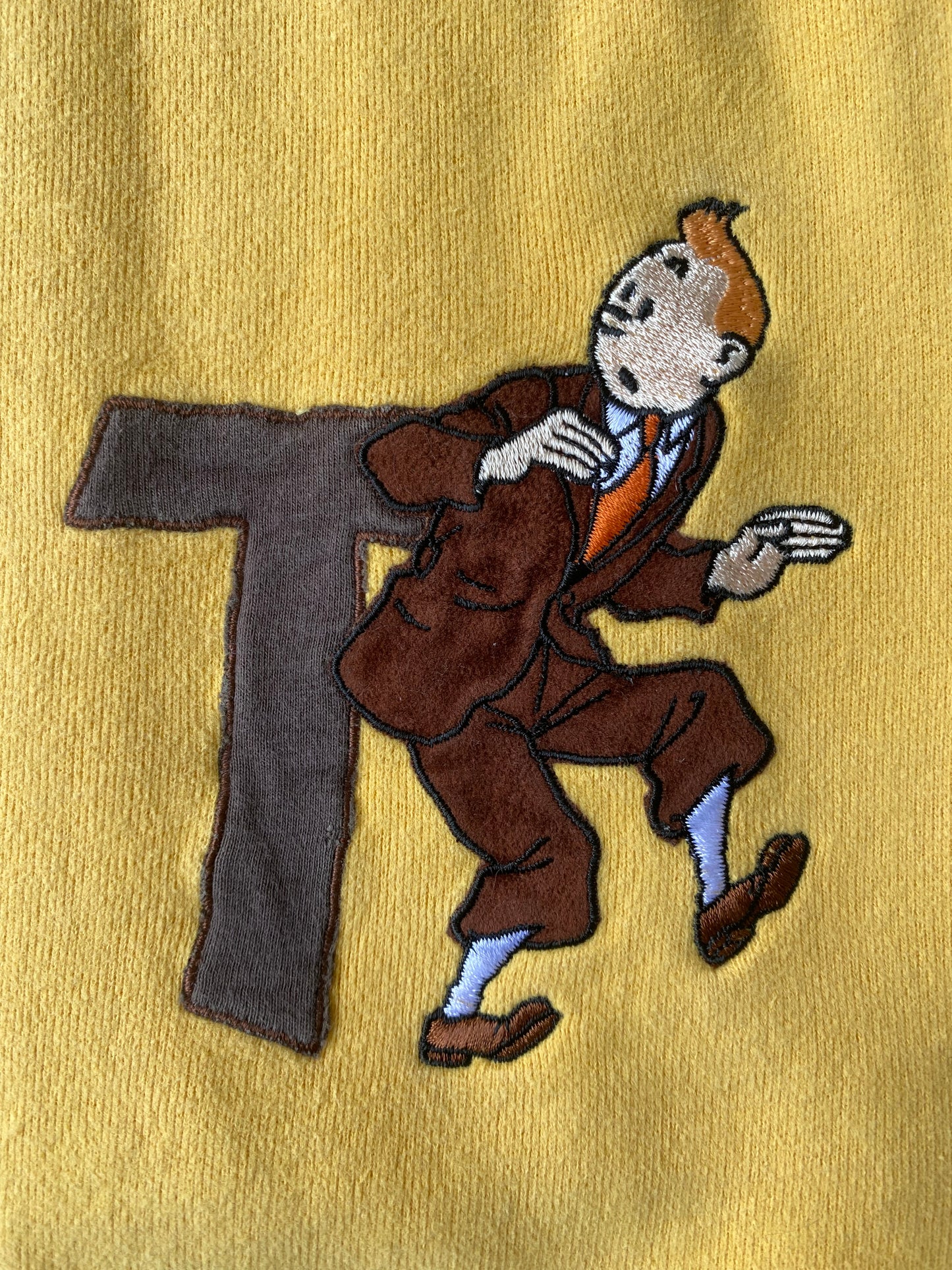 ✅ Pull collector Tintin, jaune, L