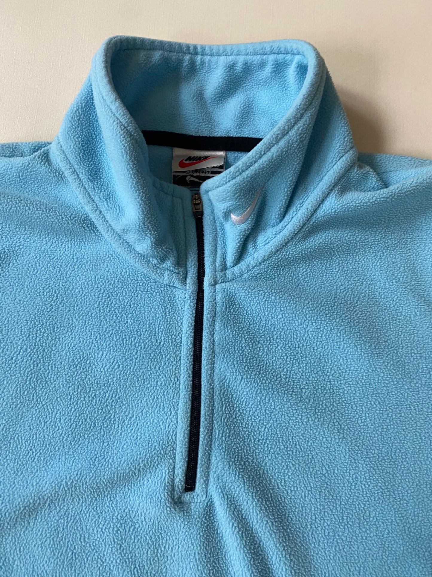 Polaire Nike vintage, bleu ciel, XS