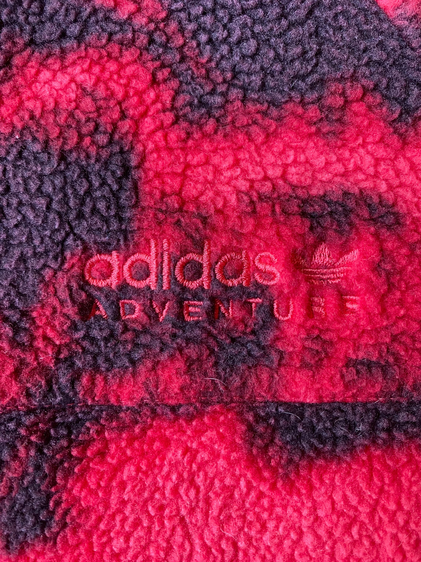 Polaire Adidas adventure, Rouge et noir, L