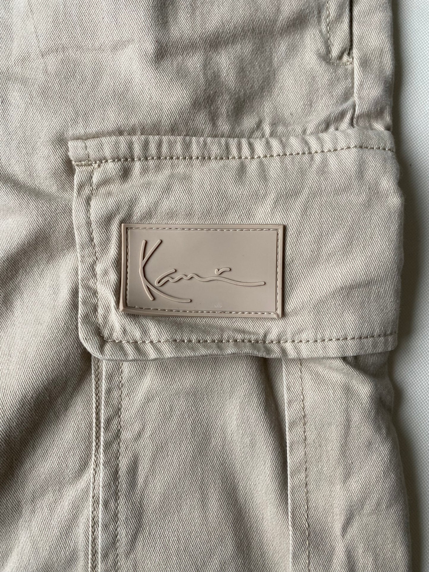 ✅ Pantalon cargo Karl Kani, beige, M (42)