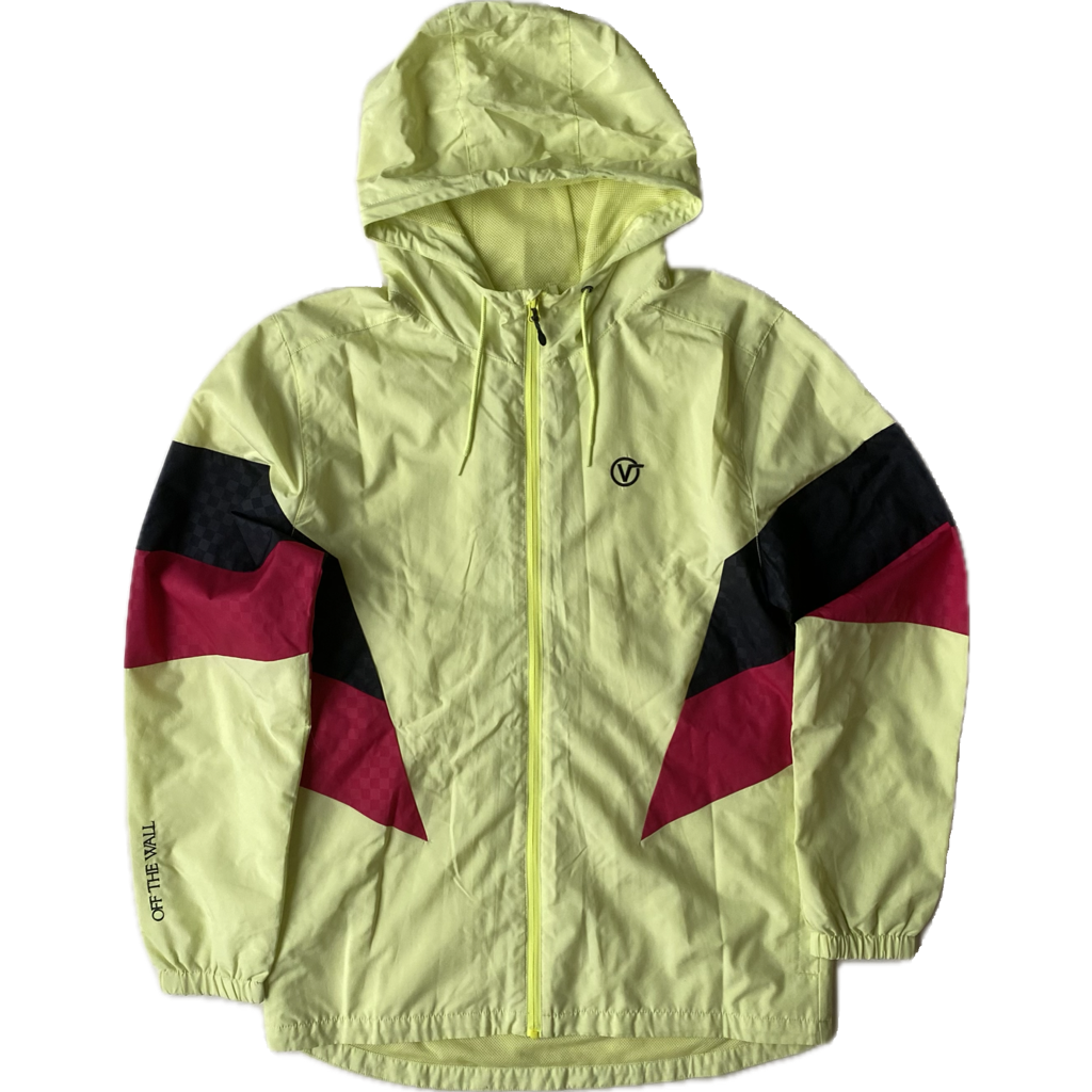 ✅ Veste coupe-vent Vans, jaune fluo, M