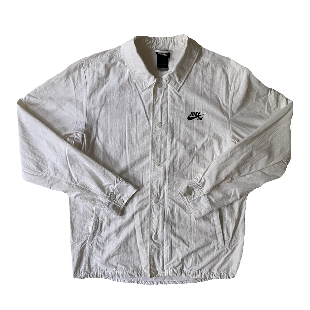 Veste coupe-vent / pluie Nike SB, blanc, M