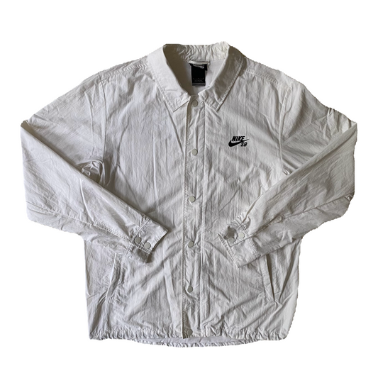 Veste coupe-vent / pluie Nike SB, blanc, M