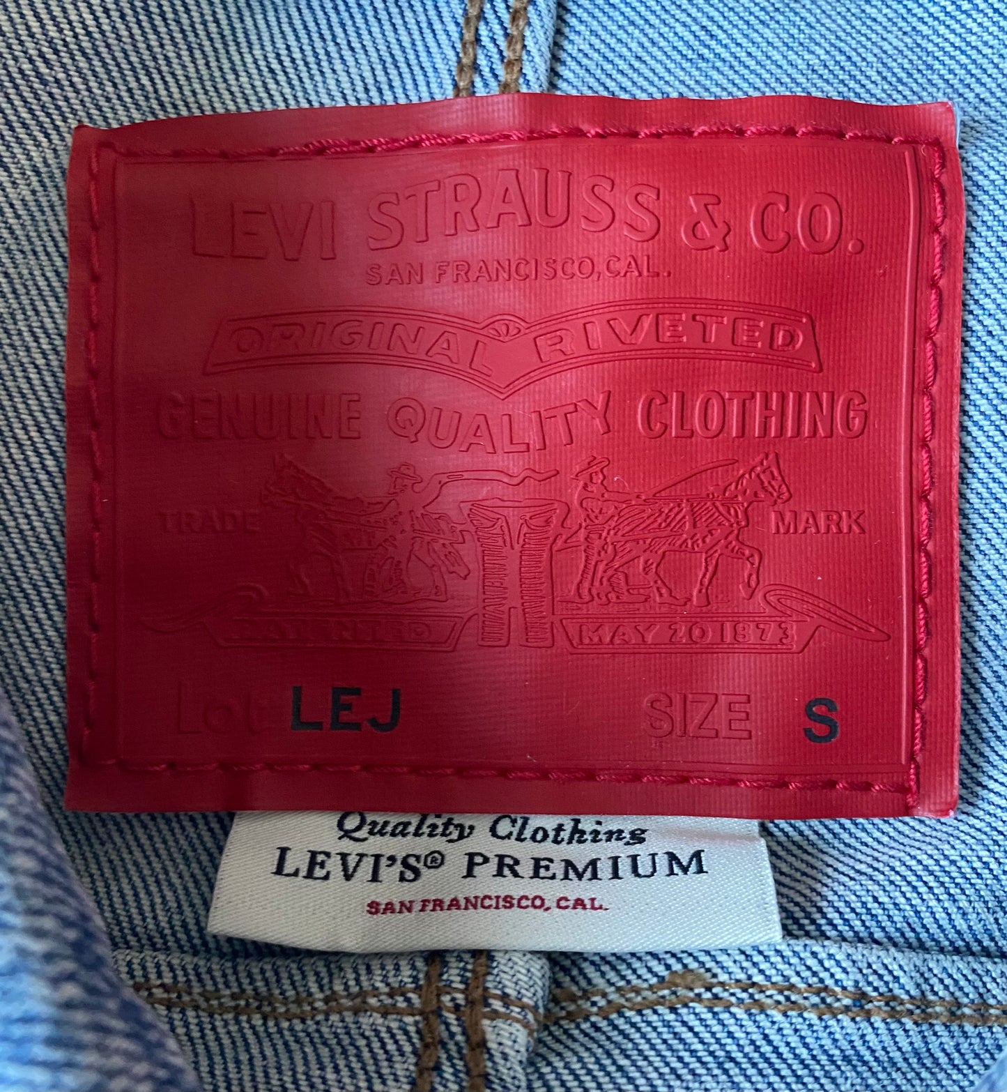 ✅ Veste jean Levi's, bleu, S