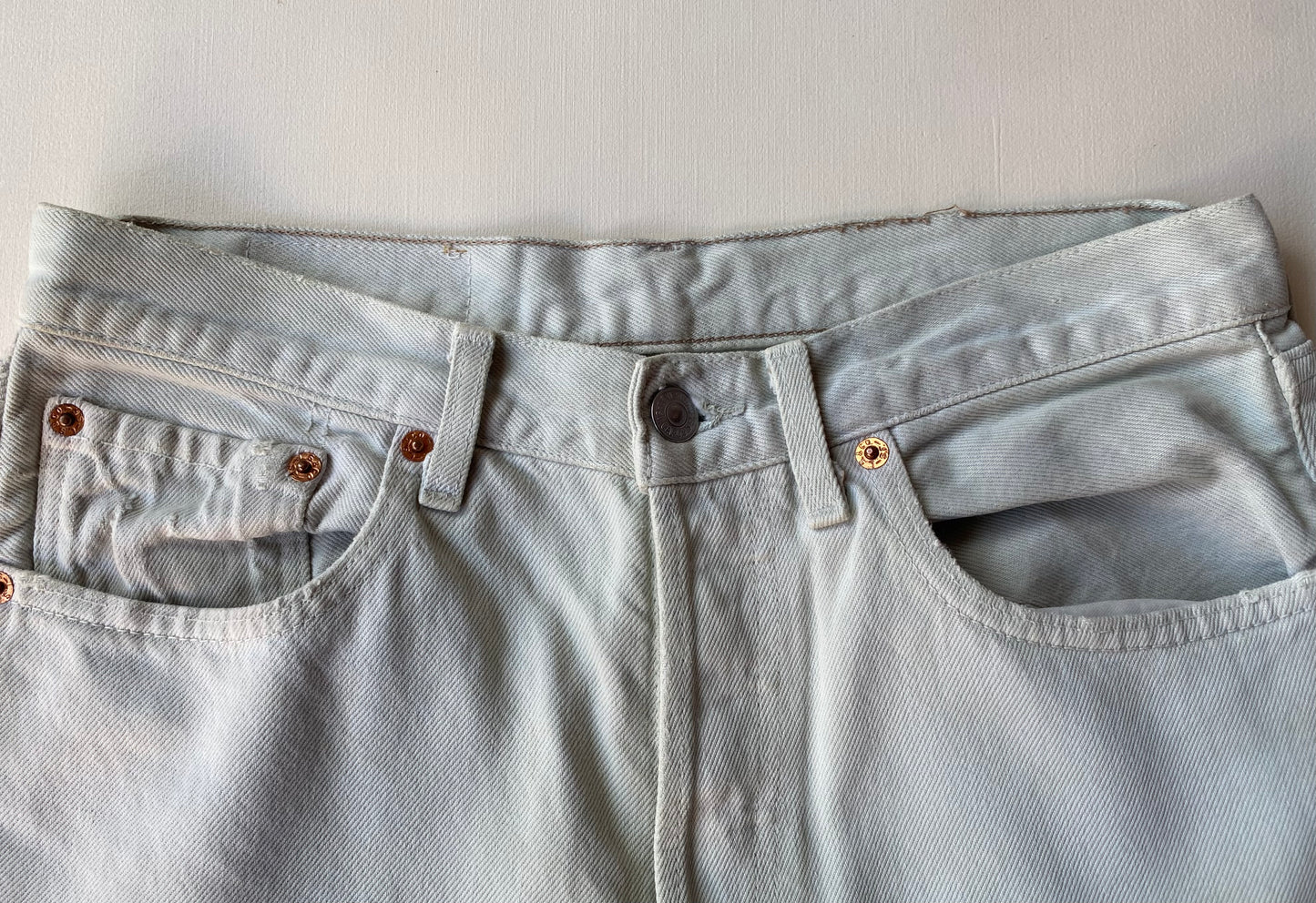 Jean Levi's 501, blanc / vert, 31-34