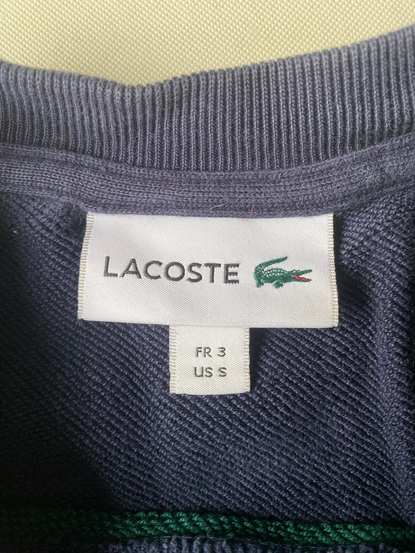 ✅ Pull Lacoste, bleu marine, S