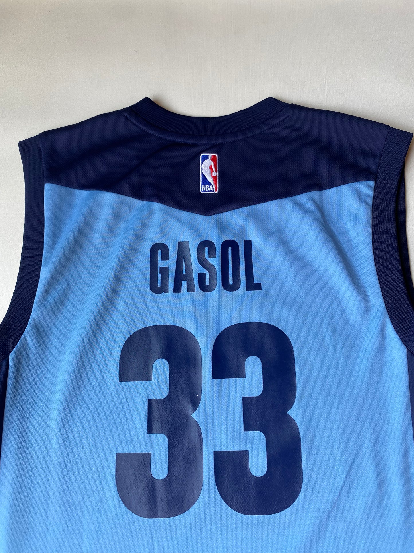 Maillot de basket Adidas, Memphis, Gasol, Bleu, S