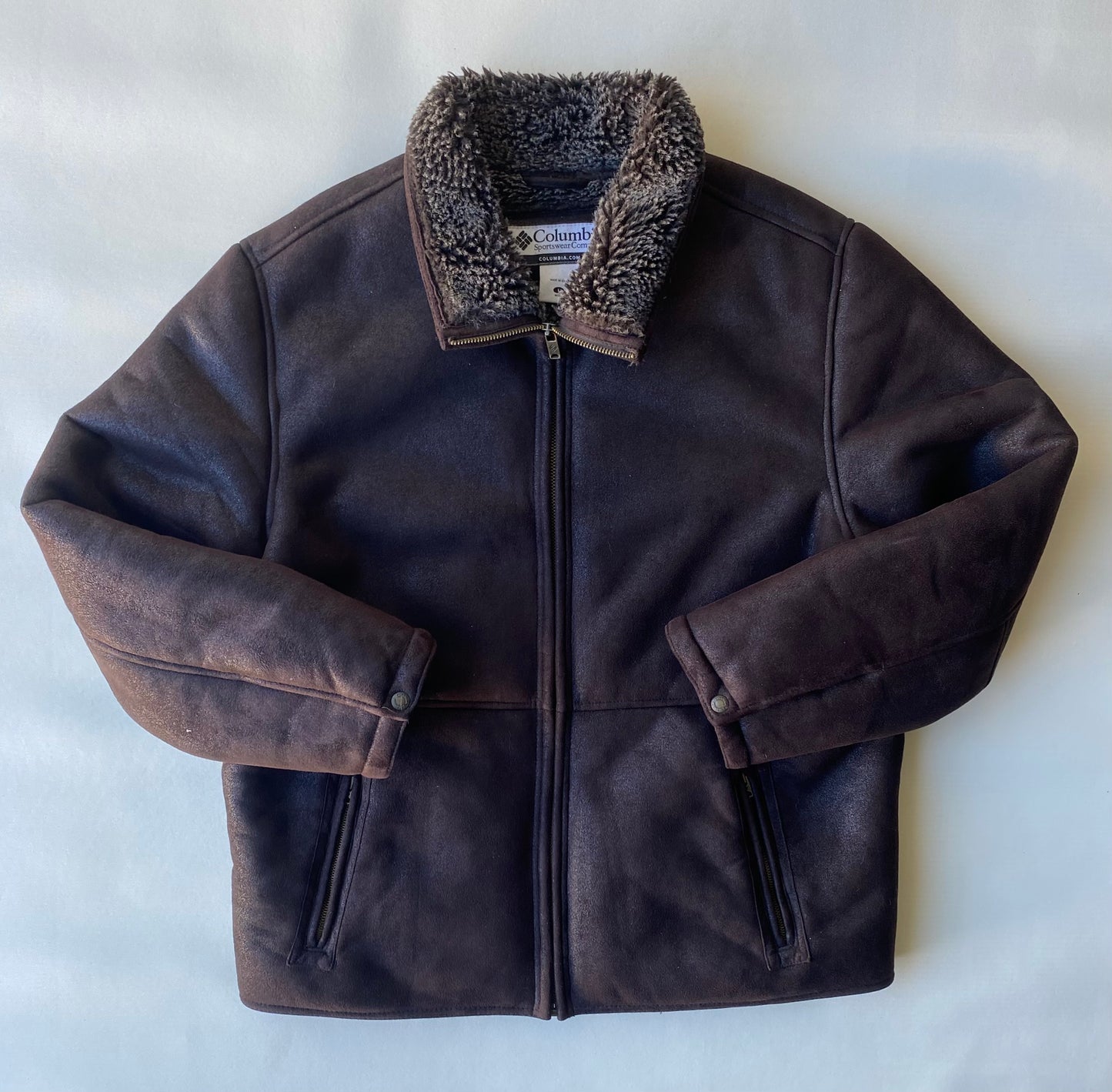 Manteau polaire Columbia, marron, XL