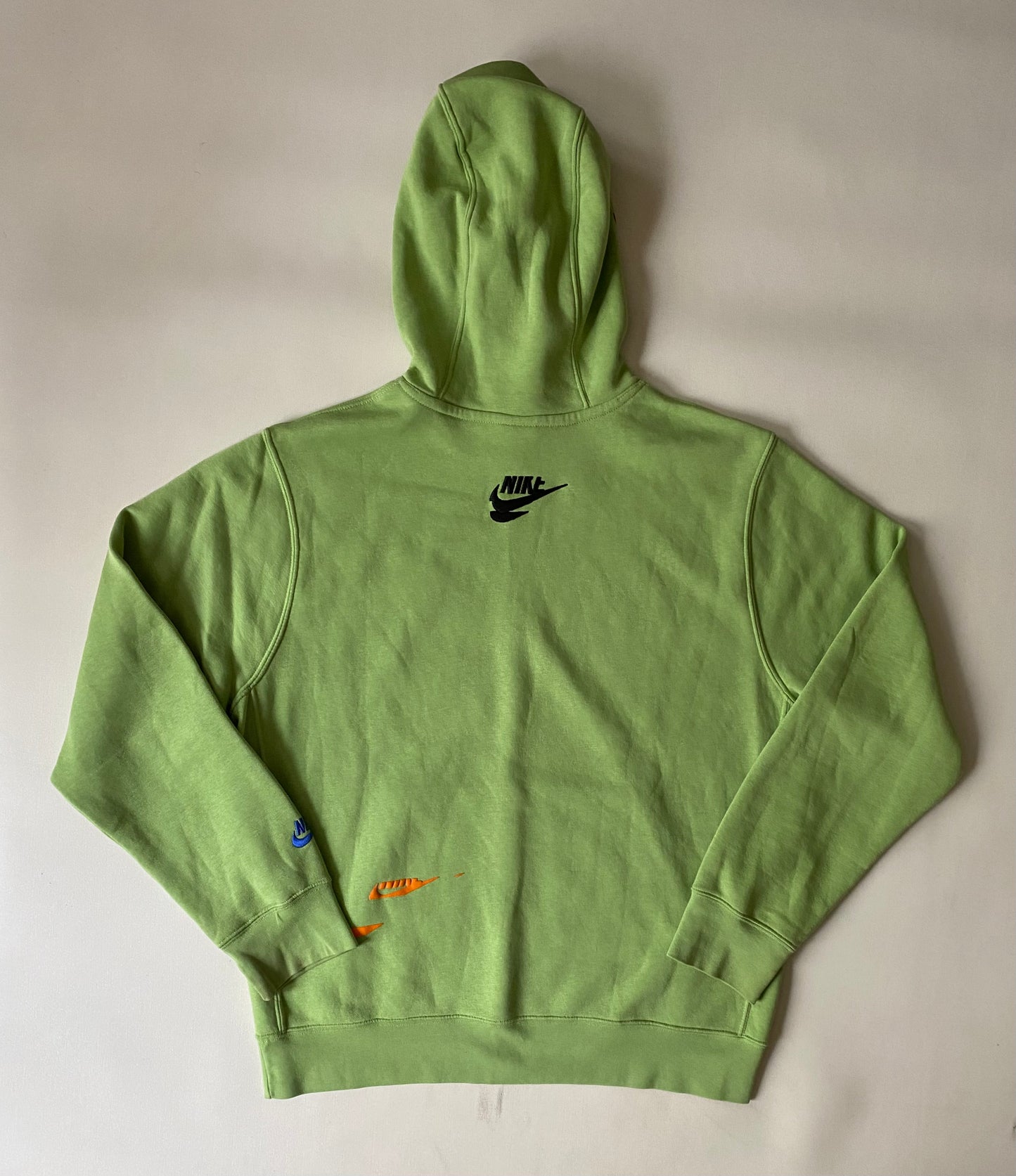 Pull à capuche Nike, vert anis, XL oversize