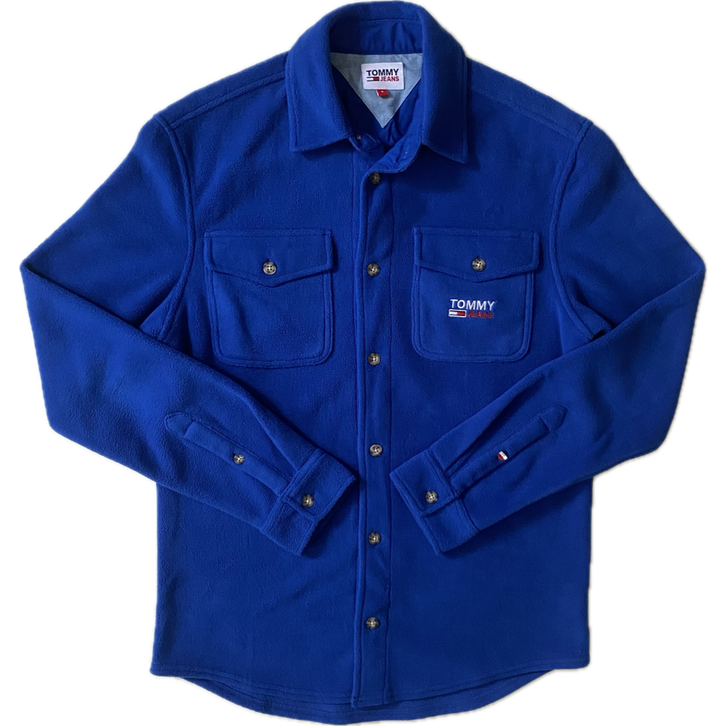 Veste chemise polaire Tommy Hilfiger, bleu, S / M