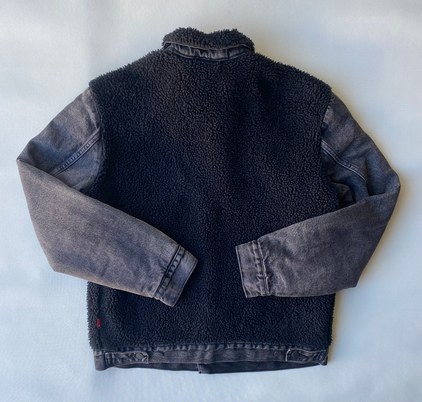 Veste jean polaire Levi's, noir et gris, M