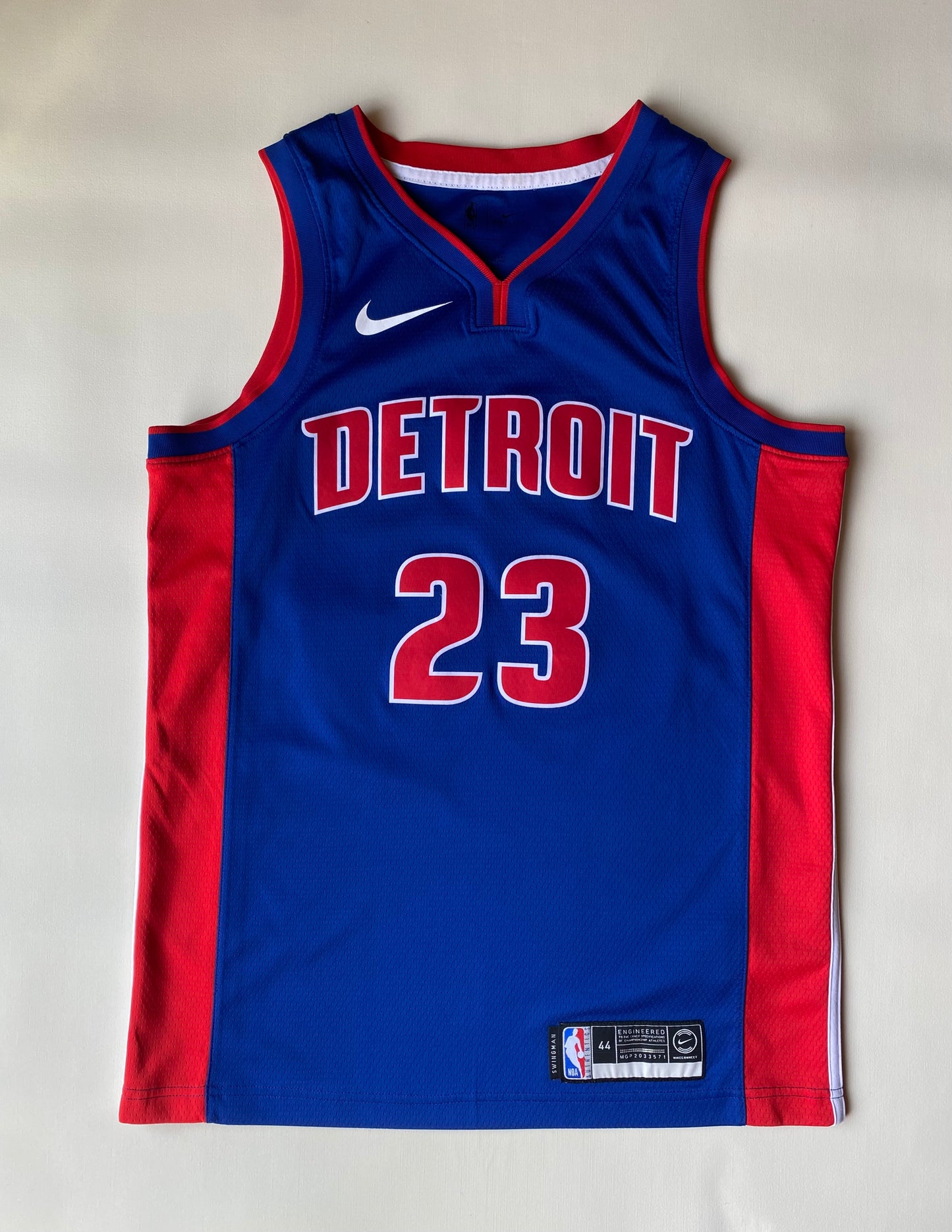 Maillot de basket Nike, Detroit Pistons, Griffin, Rouge/bleu, M