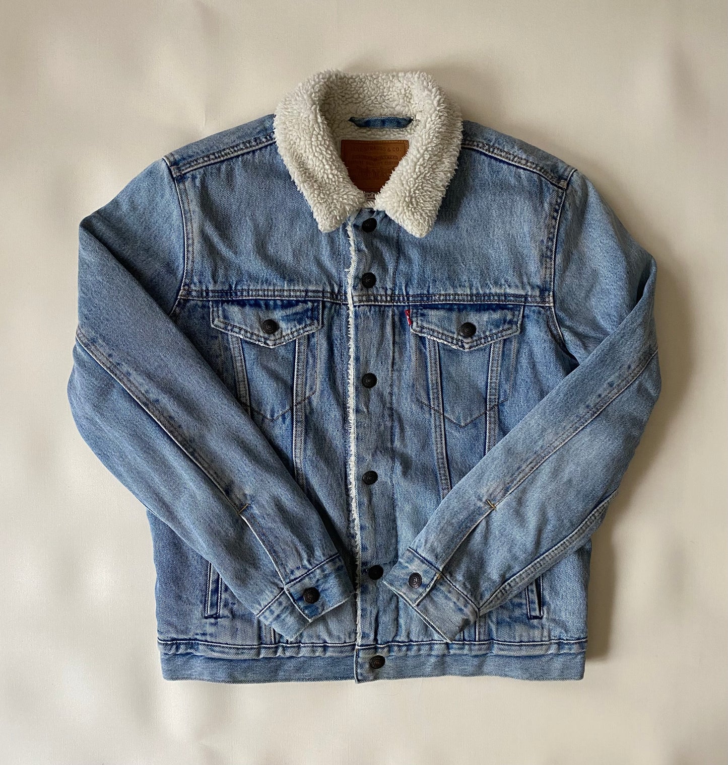 Veste jean polaire Levi's, bleu clair, M