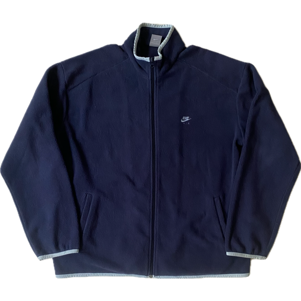 Veste polaire vintage Nike, bleu marine, XL