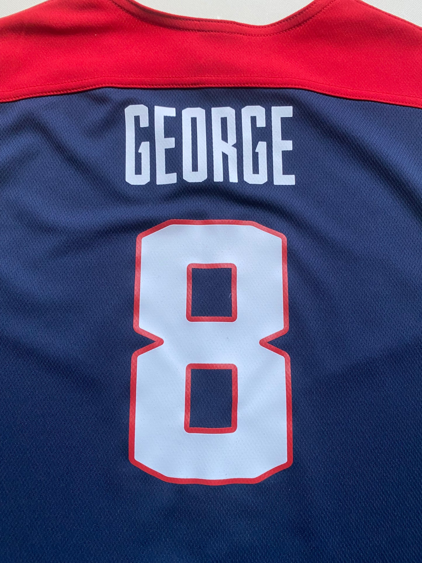 Maillot NBA équipe nationale USA, Paul George 8, Bleu marine et rouge, M