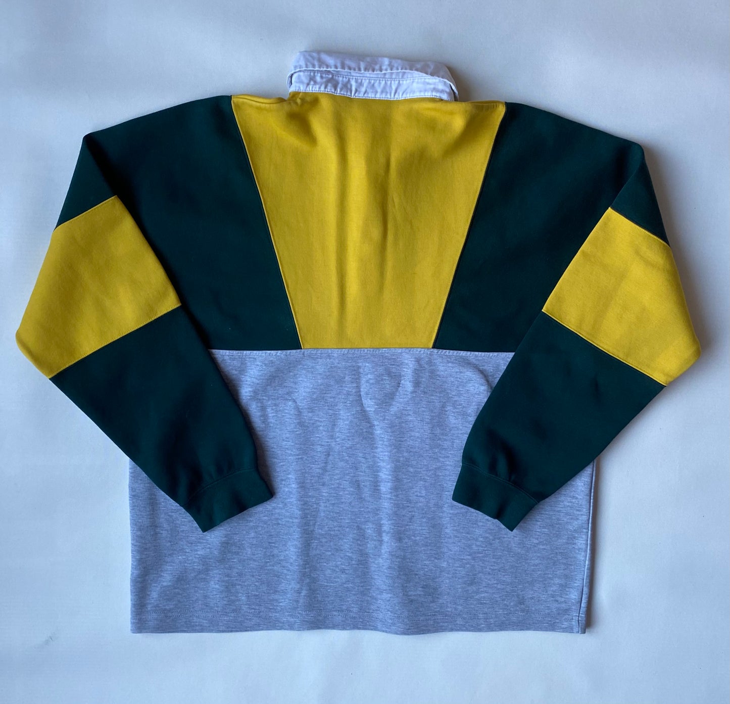 ✅ Pull polo Adidas, gris / vert / jaune, L