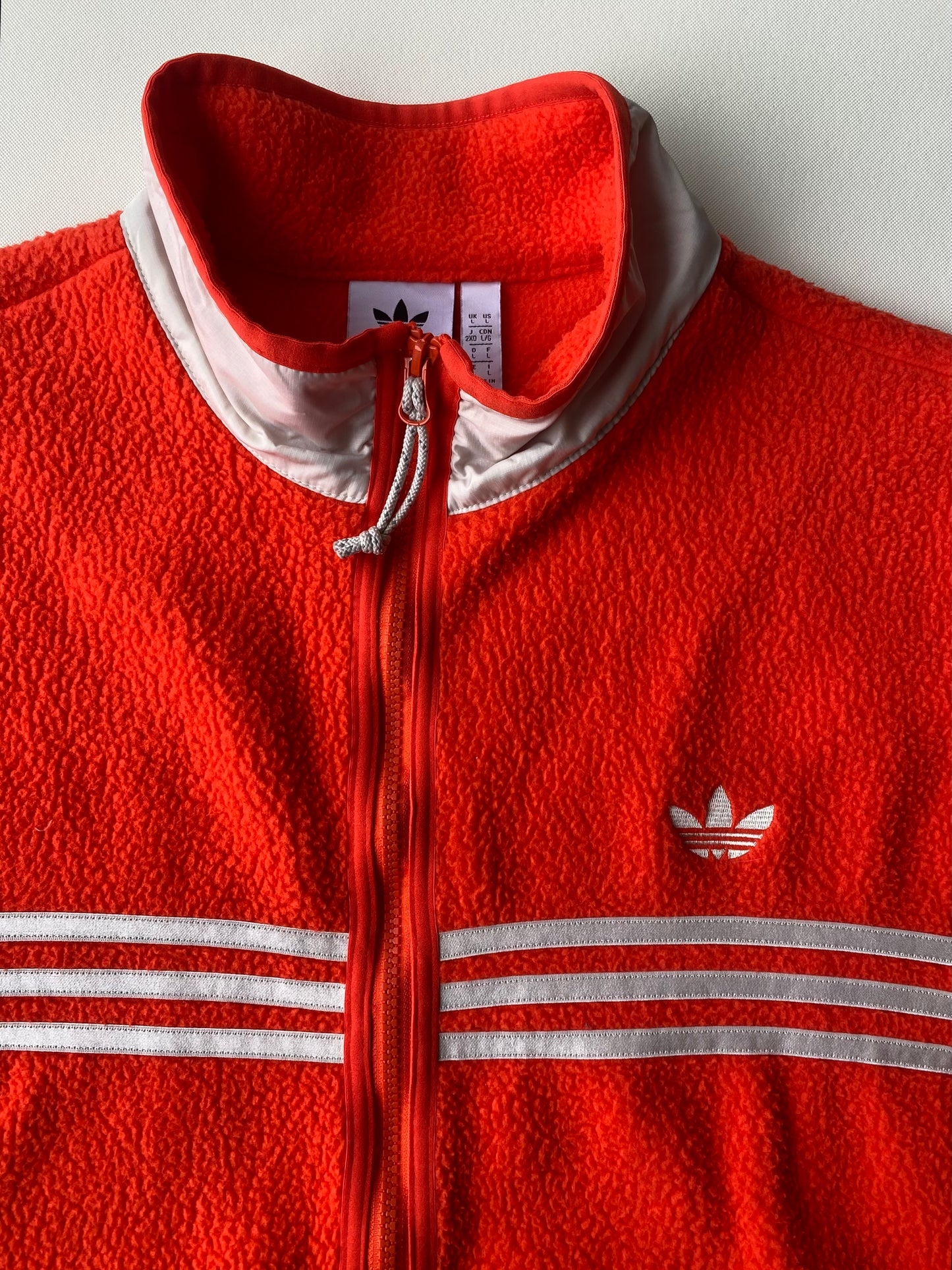 ✅ Veste polaire Adidas, orange, XL