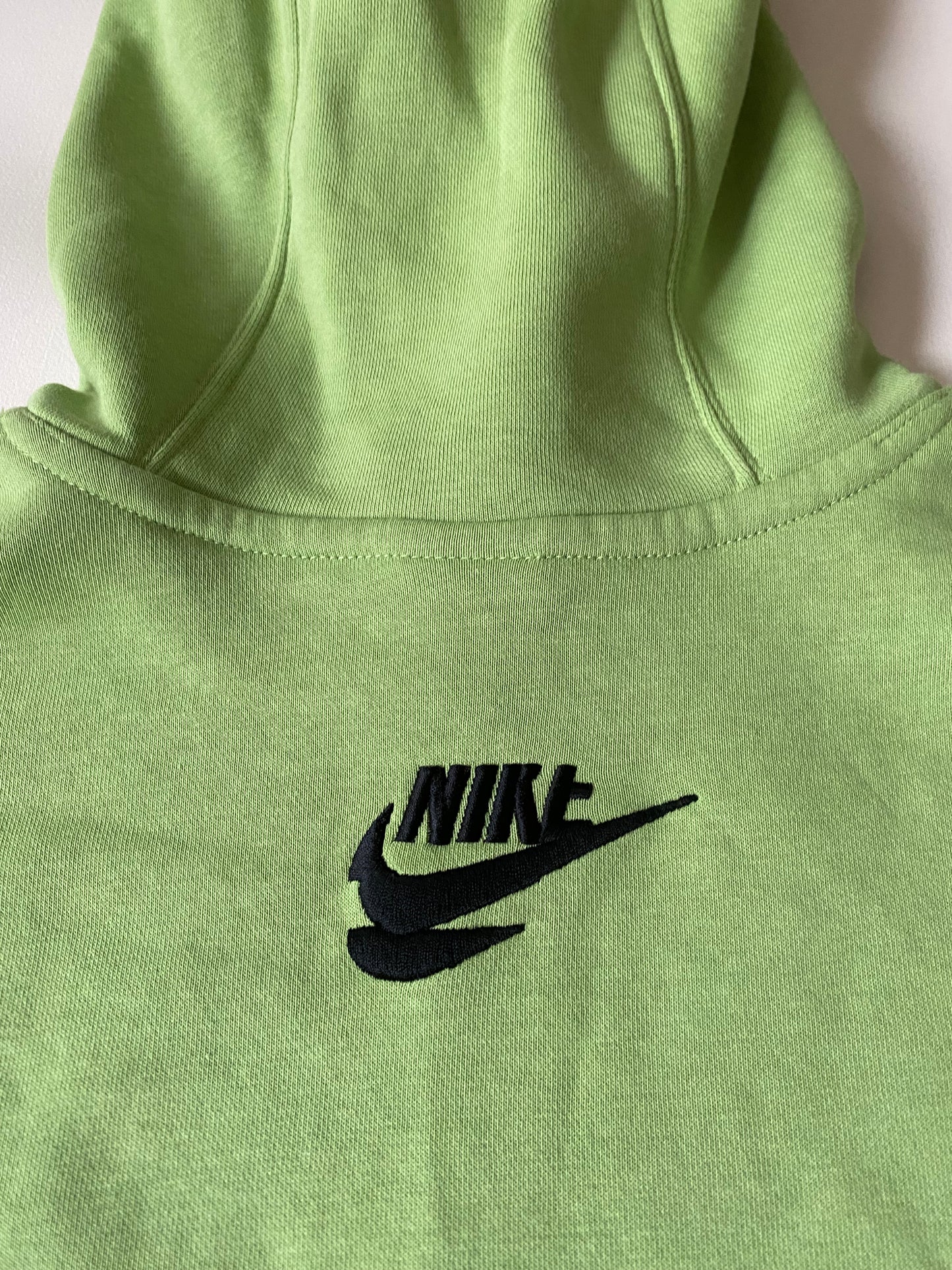 Pull à capuche Nike, vert anis, XL oversize