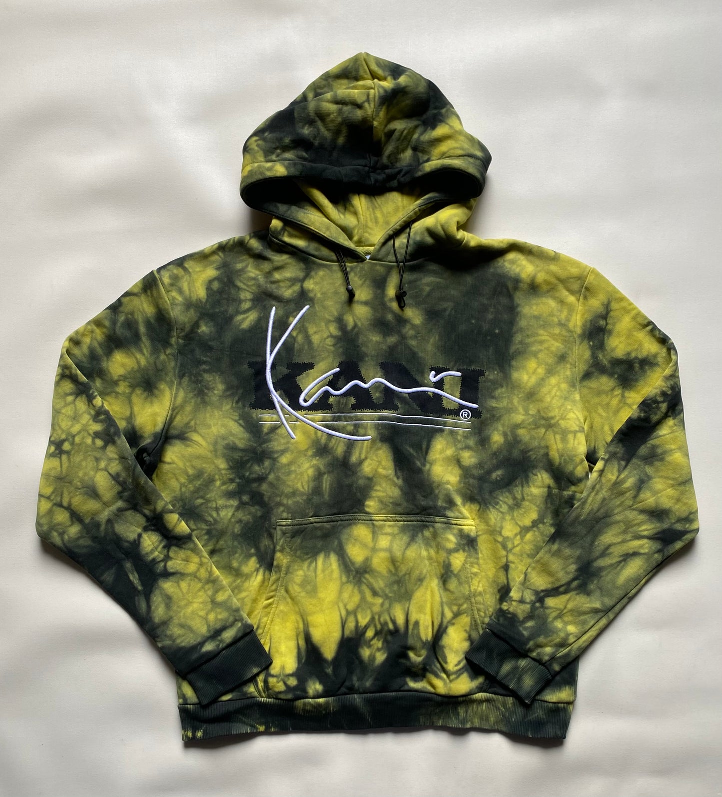 Hoodie Karl Kani, Vert et noir tie and dye, L