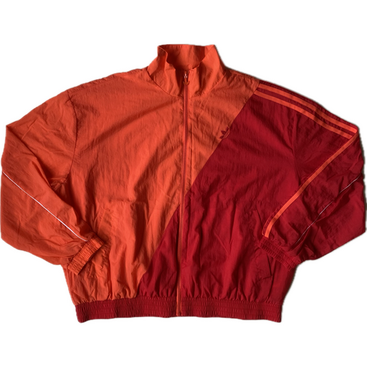 Veste coupe-vent / pluie Adidas, orange et rouge, M