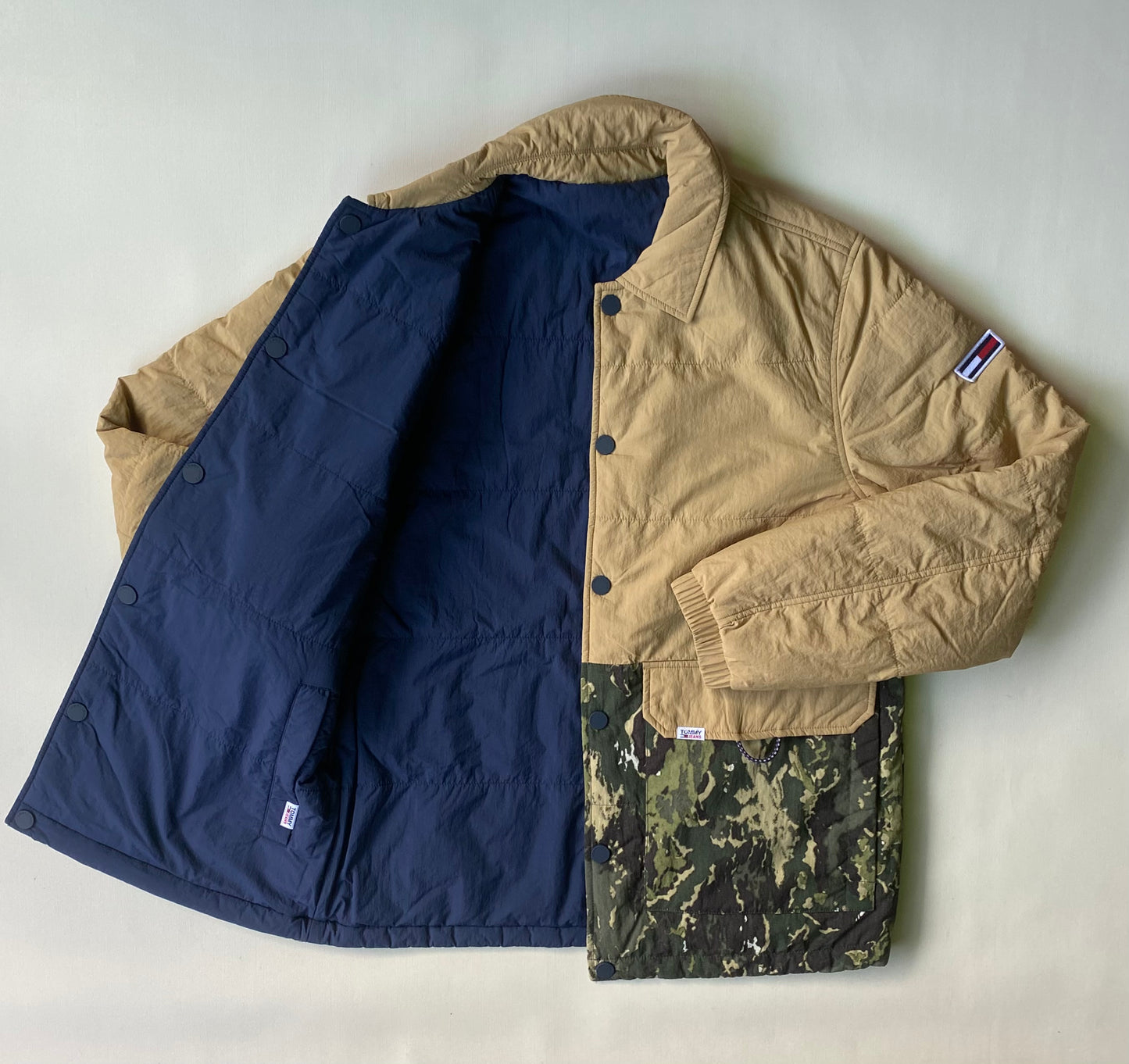 Veste réversible Tommy Hilfiger, Sable / kamo / marine, S / M