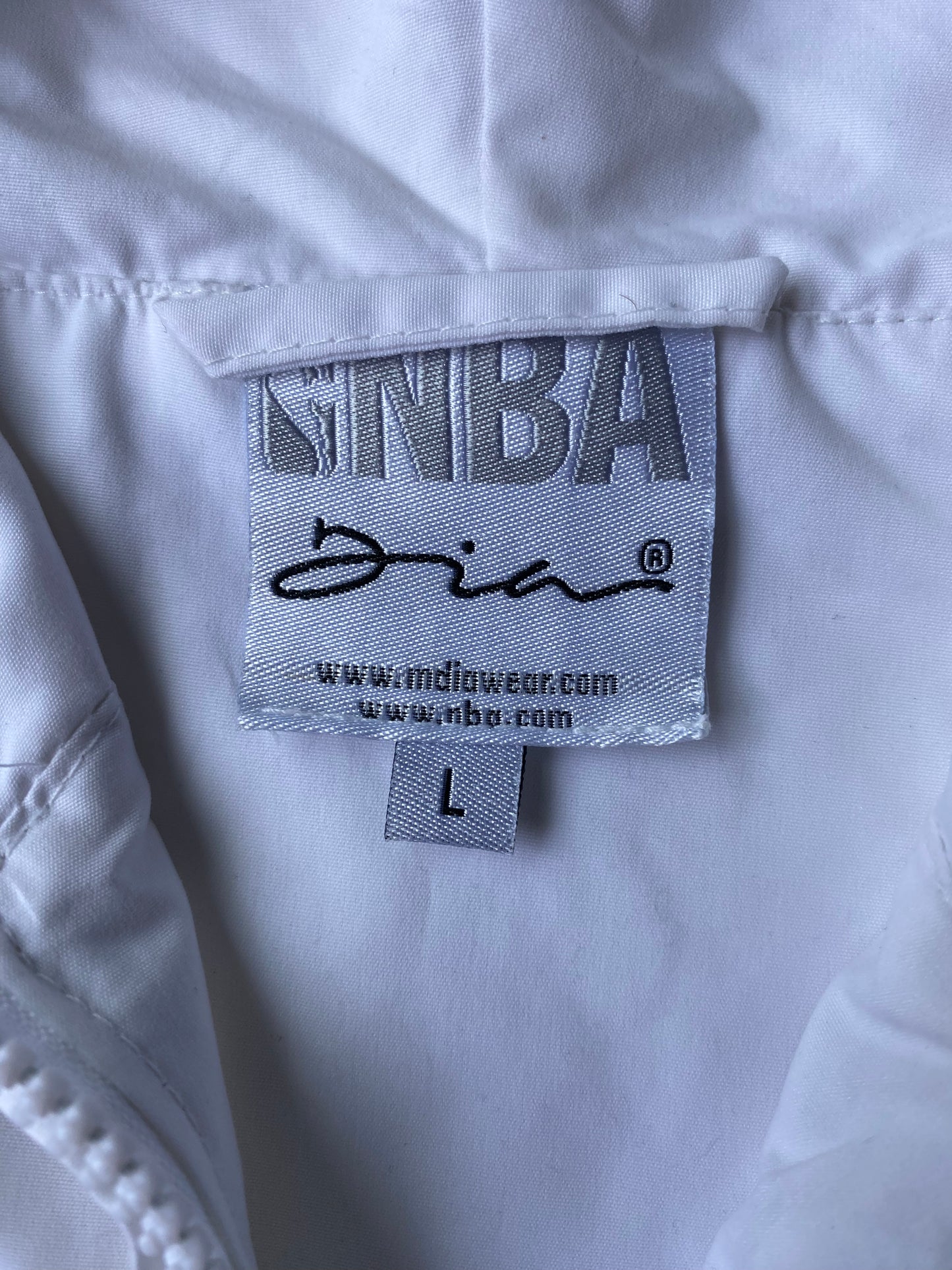 veste coupe-vent vintage Dia (NBA), blanche, L