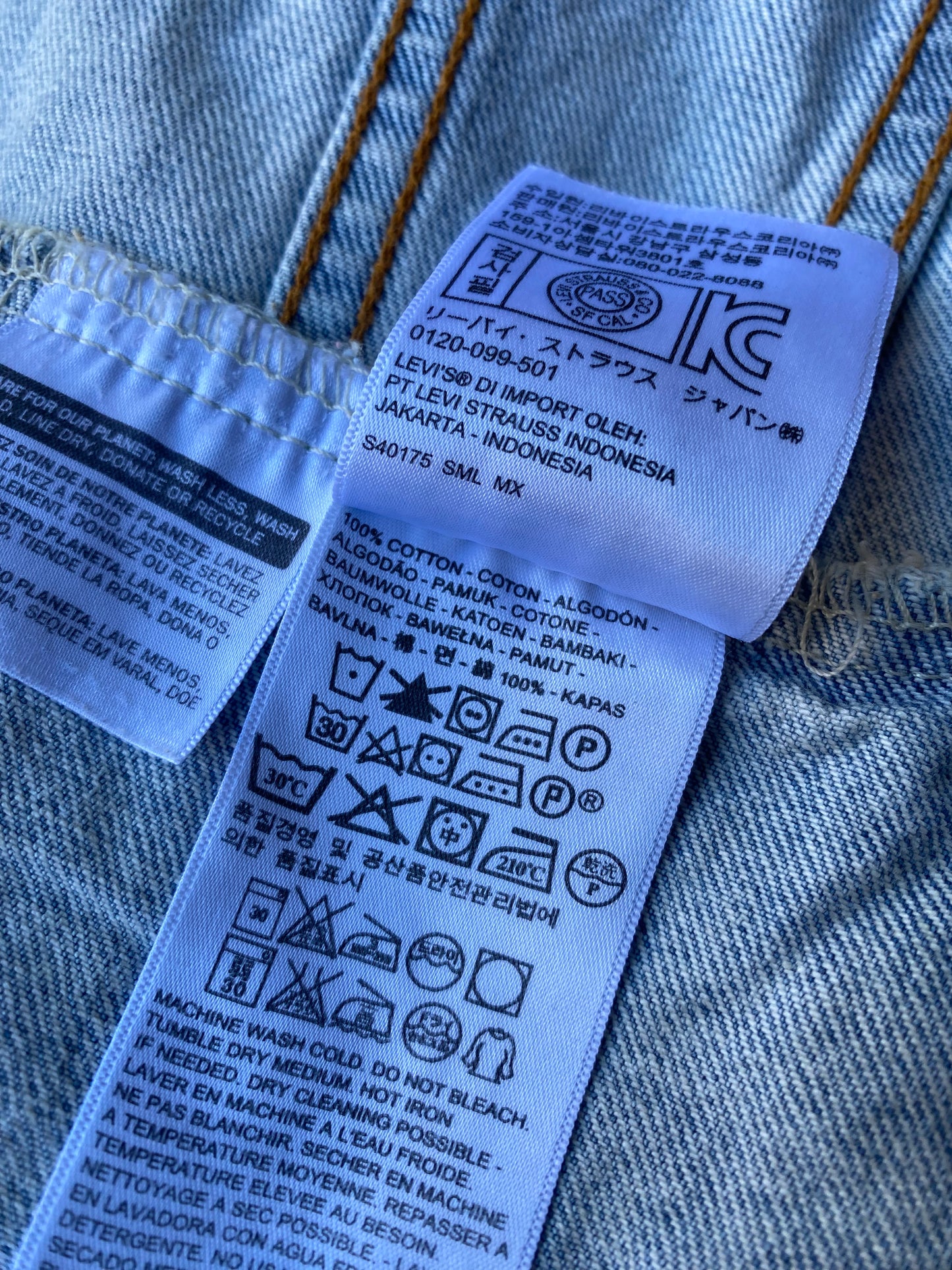 Veste en jean Levi's, bleu clair, L