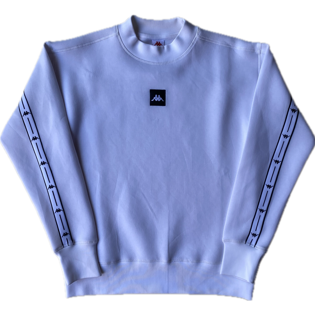 Pull Kappa brodé, blanc, M