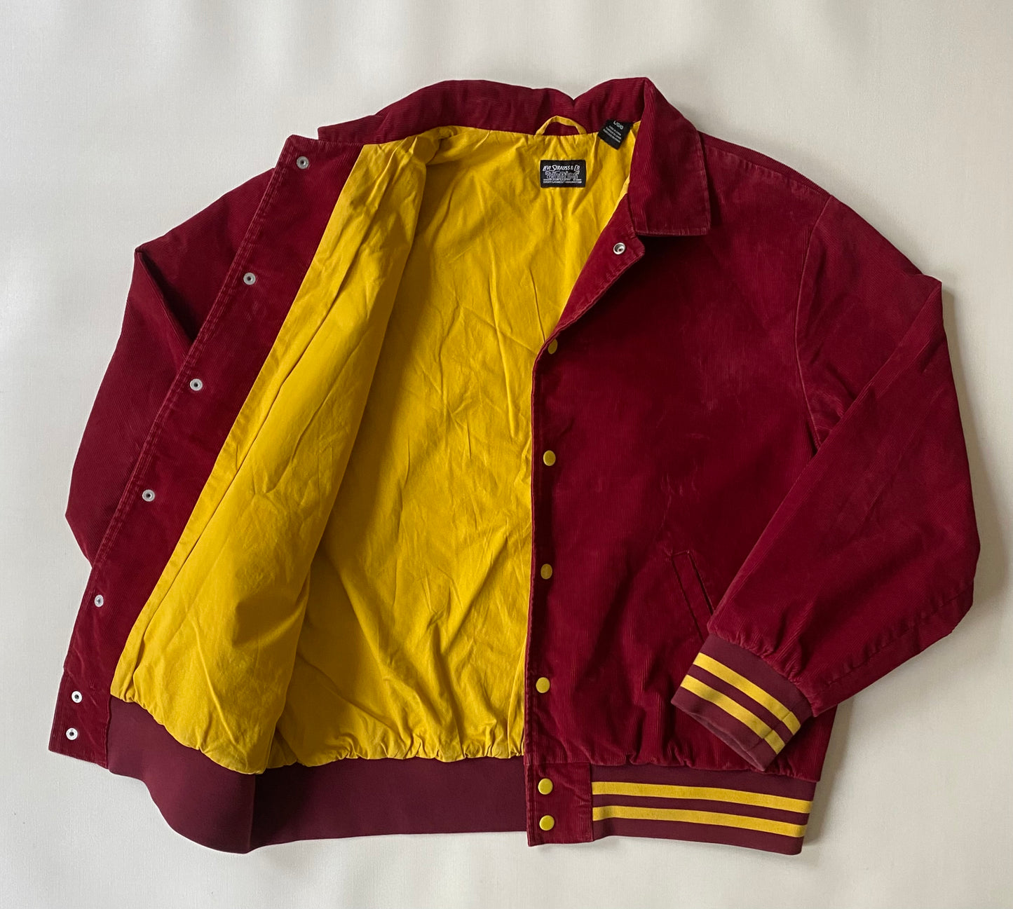 Veste velours côtelé Levi's, rouge bordeaux, L