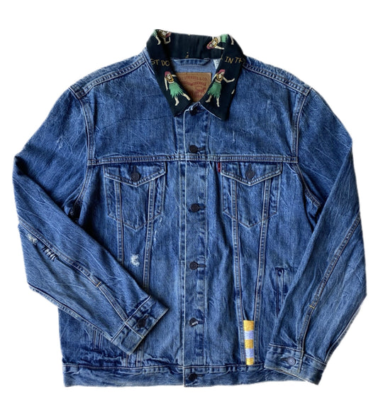 ✅ Veste en jean Levi's Hawaii, bleu, XL