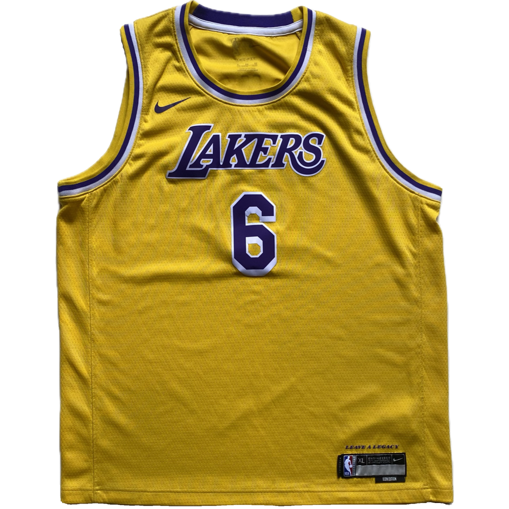 Maillot NBA Lakers, Lebron James, jaune, M