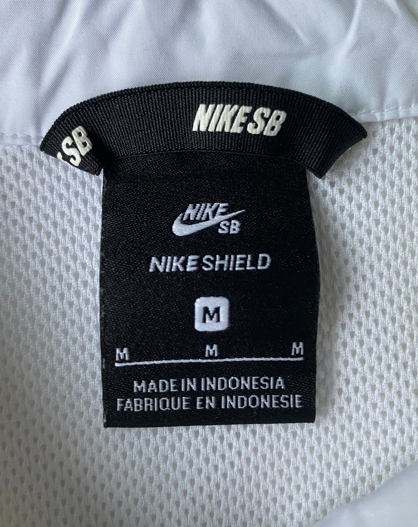 Veste coupe-vent / pluie Nike SB, blanc, M oversize