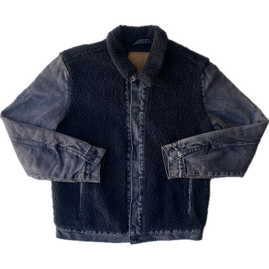 Veste jean polaire Levi's, noir et gris, M