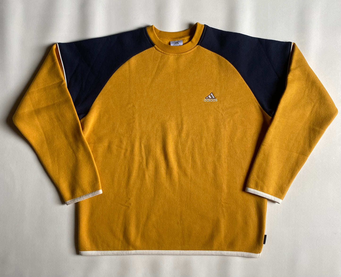 Pull vintage Adidas, moutarde, L/XL